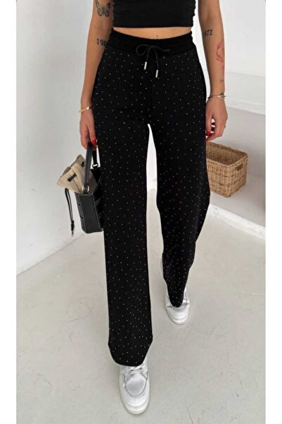 Belkız Kadın Işıltılı taşlı eşofman altı