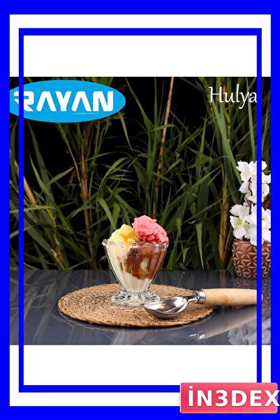 İN3DEX Footed Ice Cream Bowl for Table Service