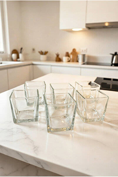 FH finehome Karen 6-Piece Glass Magnolia Bowl