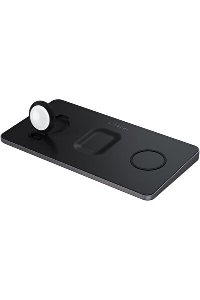 Satechi Incarcator Trio Безжична подложка за зареждане за Apple Watch, Airpod...