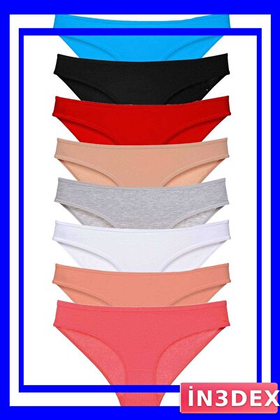 İN3DEX Lycra Women's Slip Panties Set of 8 Economical Package