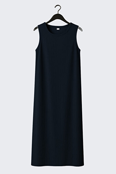 AYA MWD01 - Navy Blue Abaya Dress
