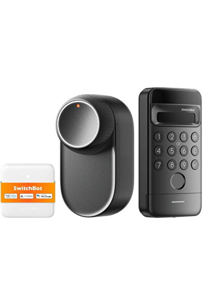SwitchBot Încuietoare inteligentă Ultra 3-în-1 cu Mini Matter Hub și tastatur...
