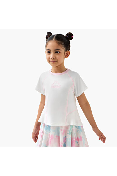 Kappa Panelled Crew Neck T-shirt with Short Sleeves