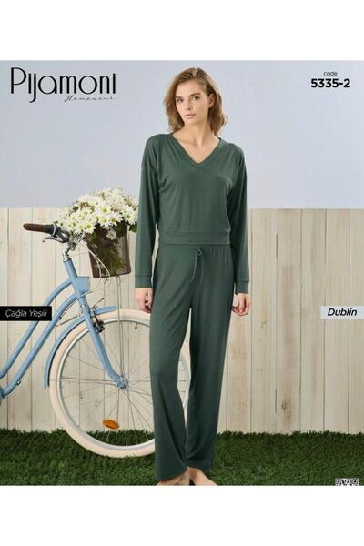 Pijamoni Dublin Vyaka uzun kol pijama takımı