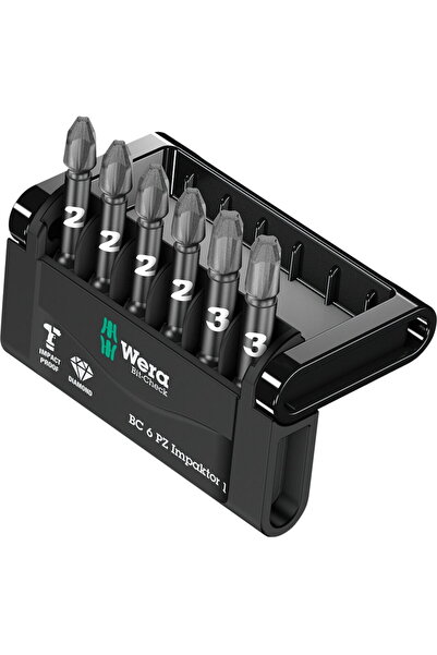 wera Set Bit-Check 6 buc. Impactor 1, 1/4"