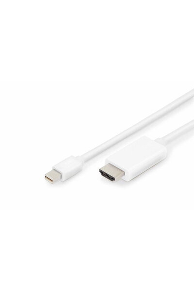 Digitus Cablu mini DP la HDMI St/St 2m alb