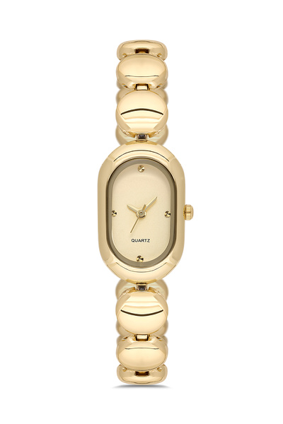 Ticarto Women's Oval Vintage Model Gold Color Steel Wristwatch Tctsn001601S0470