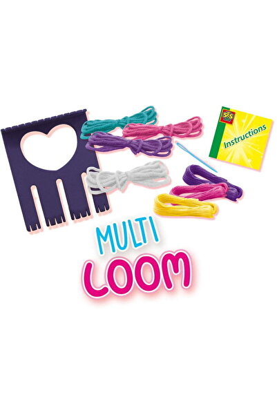 SES Creative Creative Toy Weaving Set for Kids with Loom and Accessories