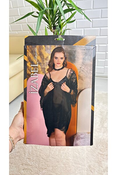 IZABEL Lingerie Women's Long Plus Size Nightwear Set