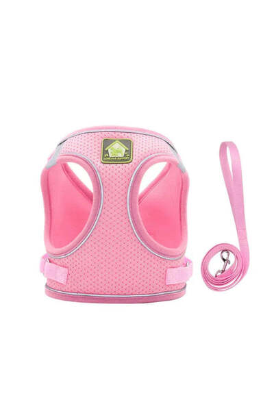 Petora Ham reglabil cu lesă pentru câini, roz, HC1021 - XS