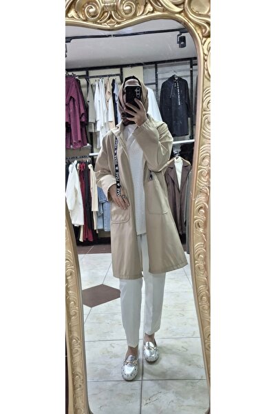 aybke, Hooded Bondip Trench Coat