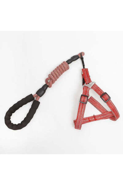 Petora Ham reglabil cu lesă pentru câini, roșu, HC1031 - S