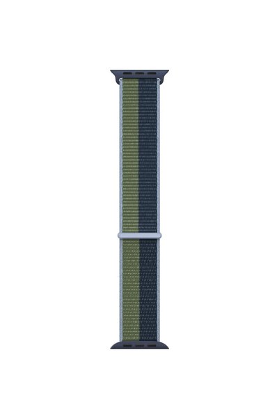 Apple Curea sport Loop pentru ceas, 41 mm, albastru abis/verde mușchi