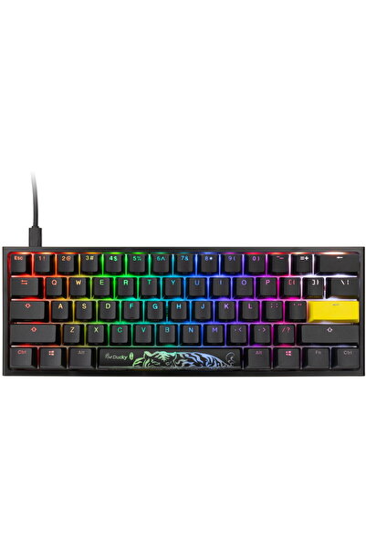 Ducky One 2 Pro Mini Keyboard, RGB LED - Cherry Silent Red (US)