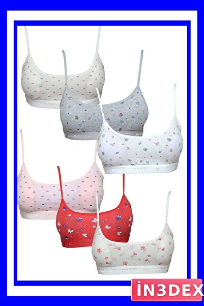 İN3DEX Padded Strappy Half Tank Top Bustier Set 6 Pieces