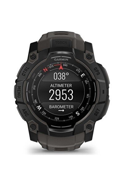 Garmin Смарт часовник Instinct 3, 50 мм, AMOLED, черен, каишка в цвят антрацит