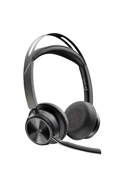 Plantronics Voyager Focus 2 MS με σταθμό φόρτισης σε μαύρο χρώμα