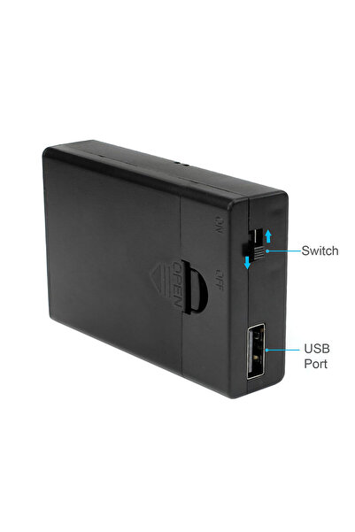 Motorobit 3lü AA Pil Yuvası - USB Çıkışlı