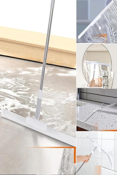 Ru Collective Teleskobik Saplı Çekçek Yersil Kauçuk Uçlu Uzun Saplı Su Çekici...