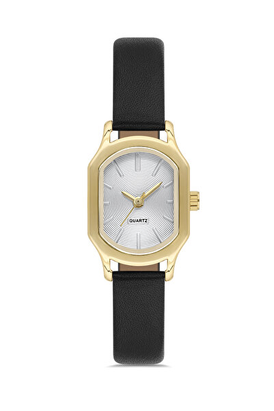 Ticarto Women's Minimal Black Leather Wrist Watch Tctsn001001S0443