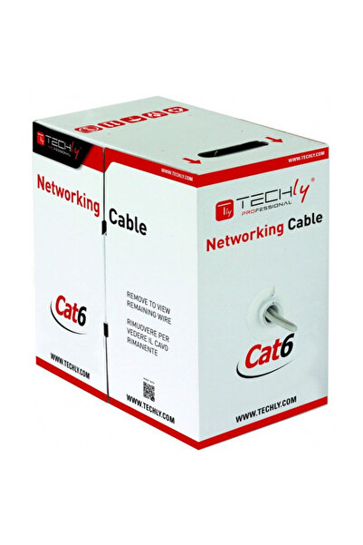 Techly ITP9-FLU-0305 Cablu de rețea gri 305 m Cat6 U/UTP (UTP)