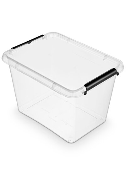 Orplast Plastic Container with Lid, Transparent, Simple Box - Capacity 19L