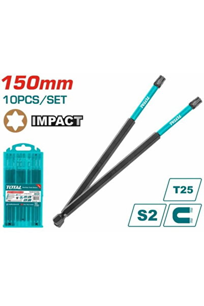 TOTAL - SET 10 BITURI DE IMPACT PENTRU ȘURUBELNIȚĂ 150MM