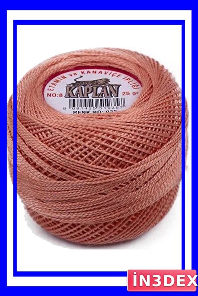 İN3DEX خيط إيتامين وكانافيس للتطريز رقم 8