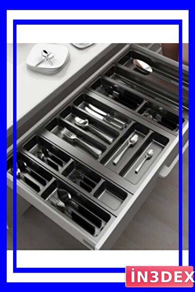 İN3DEX Anthracite Color Modular Spoon Holder 42X49 cm