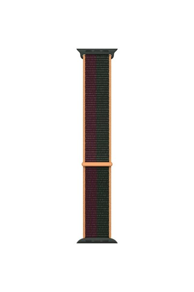 Apple Curea sport Loop pentru ceas, 41 mm, culoare cireș închis/verde pădure