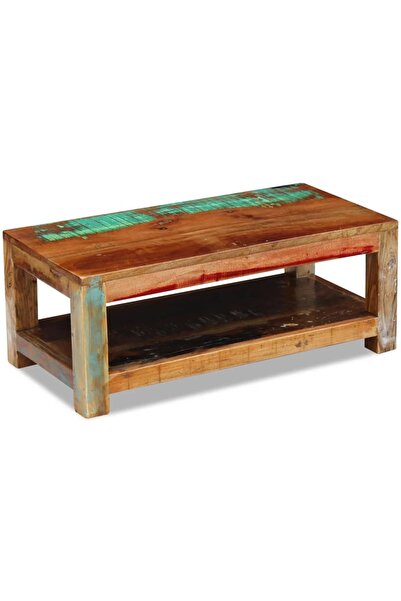 Concept Τραπεζάκι σαλονιού, 90x45x35 εκ., από μασίφ ανακυκλωμένο ξύλο