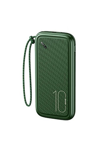 Usams Baterie externă PB56 10000mAh 2xUSB Verde