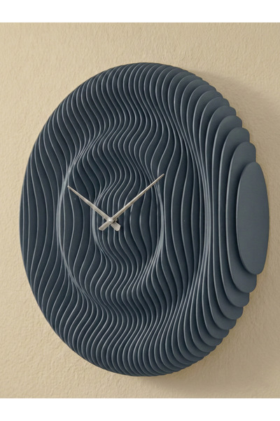 Tasarım Parametric Wooden Wall Clock - Modern 3D Layered Handmade Decorative ...