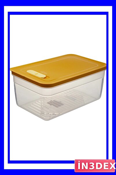 İN3DEX Microwave Compatible Food Storage Container with 5 Liter Capacity