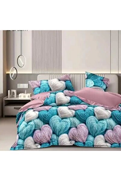 Pucioasa 6-piece finet double Duvet Cover Set , Braided Hearts