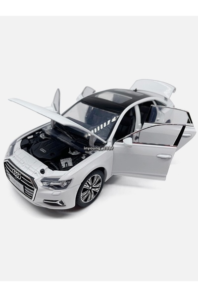 LONDIA Audi A6 Long Beyaz Diecast 1/24 Ölçek Koleksiyon Hediyelik Maket Model...