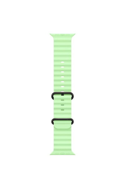 Apple Ceas inteligent Ocean Band, 49 mm, verde neon - finisaj negru titan