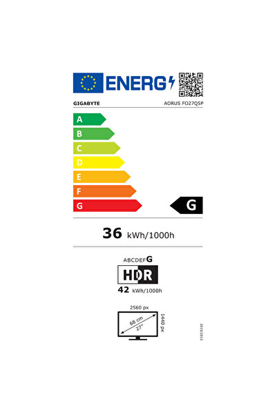 Gigabyte Monitor OLED AORUS FO27Q5P de 27 inchi