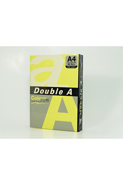 DOUBLE A A4 Color Copy Paper, 75gsm, 500 sheets/top, Neon Yellow