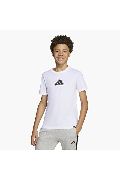 adidas Logo Print Crew Neck T-Shirt