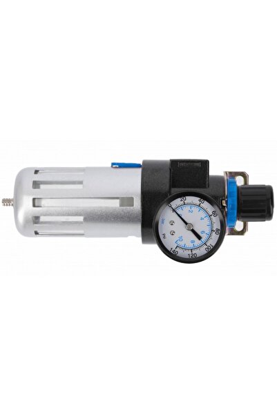 Hogert Filtru de aer cu manometru, HT4R872, 90 cm², 9 bar, 1/4''