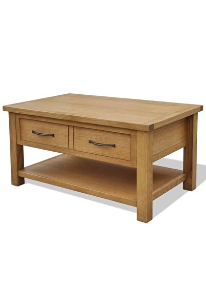 Concept Masă de cafea, 88 x 53 x 45 cm, lemn masiv de stejar