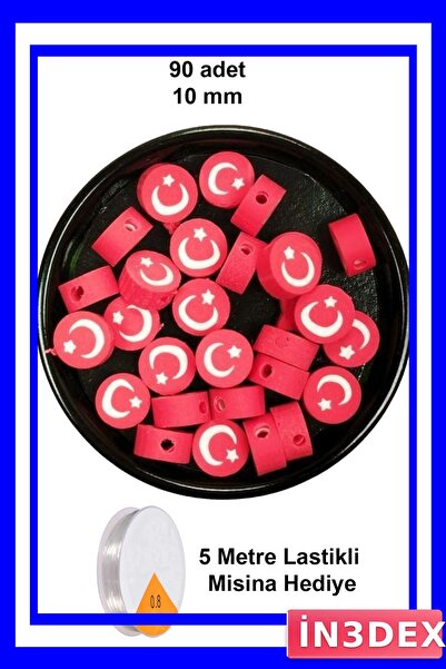 İN3DEX 10mm Beads for Jewelry Making with Polymer Clay Beads Kit