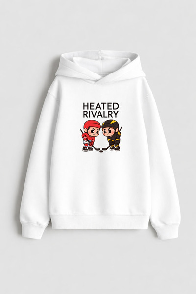 AYDESİGN Heated Rivalry İlya Rozanov 81 Design Printed Hooded White Sweatshirt