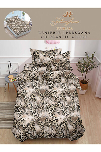 FIONNA.RO Finet Duvet Cover Set With Stretchy 1 Person - Animal Print