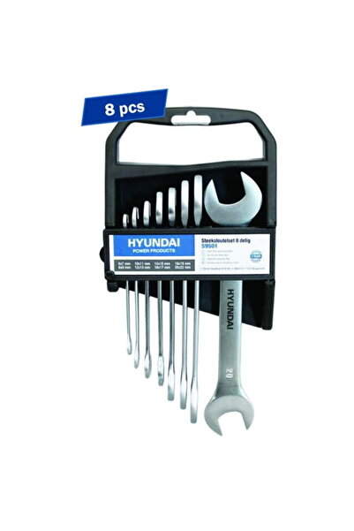 Hyundai Set 8 Fixed Wrenches 6-22 HY-59501