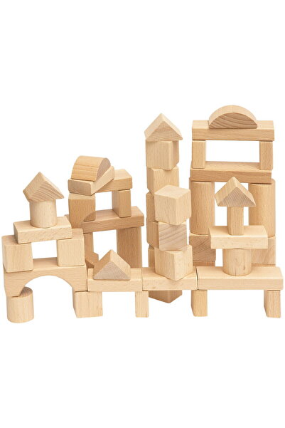 Woodyland Educational Toy Wooden Blocks (50 pieces)