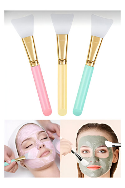 SheMask Maske Sürme Spatulası Silikon Yüz Maskesi Fırçası Cilt Bakım Krem Pee...