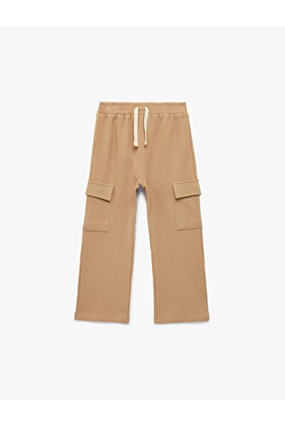 Koton Cotton Sweatpants with Pocket Detail and Cargo Pockets